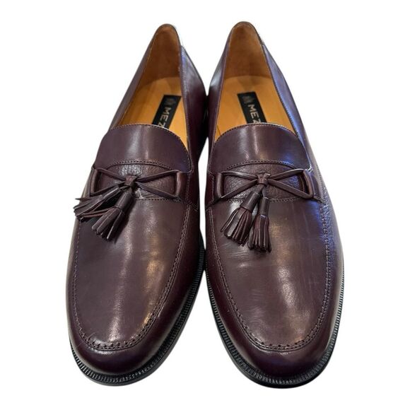 New Mezlan Del Rio Men\'s Burgundy Tassel Slip-on Loafers Dress Shoes 10 main image 5